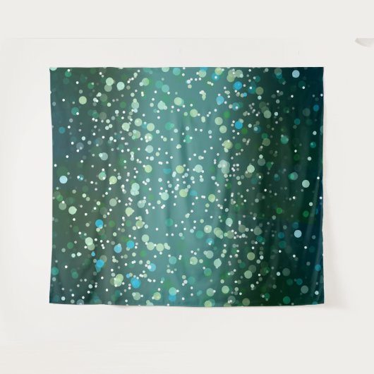 Tenture Motif Turquoise Vert (Devant (Horizontal))