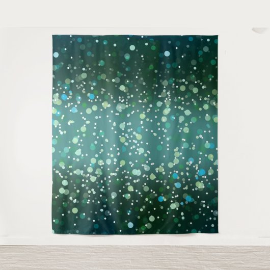 Tenture Motif Turquoise Vert (Devant)