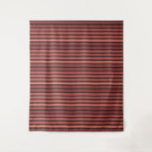 Tenture Motif uni rayé marron rétro (Devant)