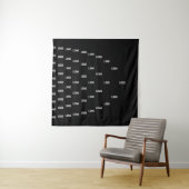 Tenture Motif unique avec logo/image téléchargée (En situation)