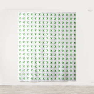 Tenture Motif vert