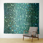 Tenture Motif vert de turquoise (En situation (horizontale))