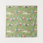 Tenture Motif vert d'étape | de fleur de désert (Devant)