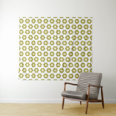Tenture Motif Vert Olive (En situation (horizontale))