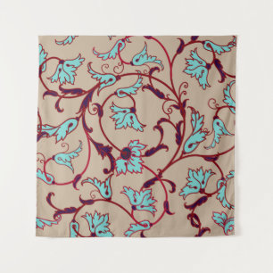 Tenture motif vintage à texture florale. Motif sans faille