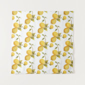 Tenture Motif vintage au citron (Devant (Horizontal))
