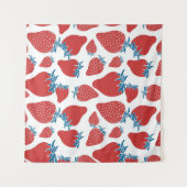 Tenture Motif Vintage de fraise à main (Devant (Horizontal))