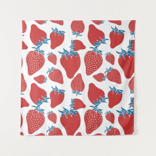 Tenture Motif Vintage de fraise à main (Devant)