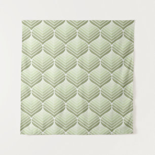 Tenture Motif vintage fleuri géométrique sans couture. Rés