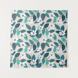 Tenture motif vintage fleuri sans couture. Beau blanc f