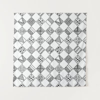 Motif vintage sans couture. Géométri noir et blanc