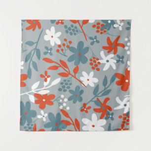 Tenture Motif vintage simple. Arrière - plan gris, orange,