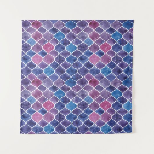 Tenture Motif violet sans aquarelle (Devant)