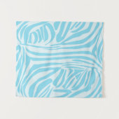 Tenture Motif Zèbre Bleu (Devant (Horizontal))