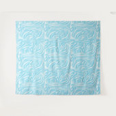 Tenture Motif Zèbre Bleu (Devant (Horizontal))