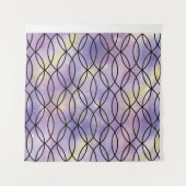 Tenture Motif Zig Zag, violet (Devant)