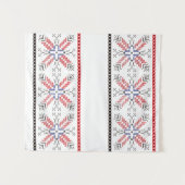 Tenture Motifs d'art folklorique roumain Roumanie 1 (Devant (Horizontal))