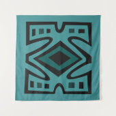 Tenture motifs géométriques tribaux africains (Devant (Horizontal))