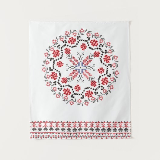 Tenture Motifs roumains traditionnels Roumanie 1 d'art (Devant)