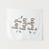 Tenture Motivation citation texte calligraphie (Devant (Horizontal))