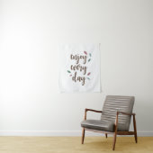 Tenture Motivation citation texte calligraphie (En situation)