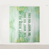 Tenture Motivation positive Début Où vous êtes | (Devant)