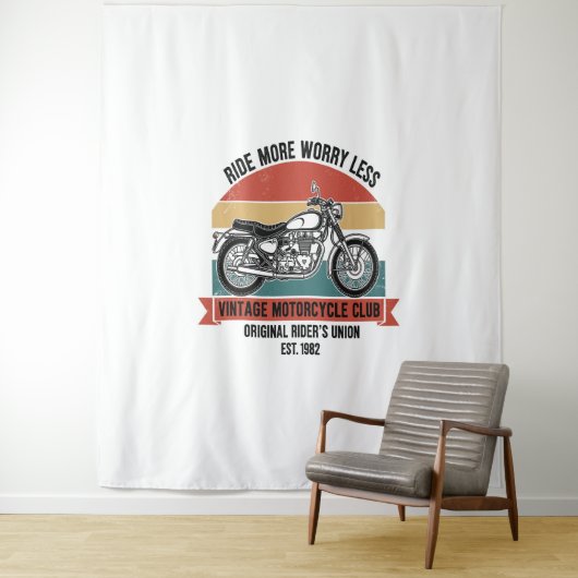 Tenture Moto Club Est vintage. 1982 (En situation)