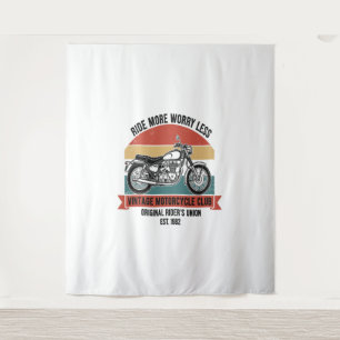 Tenture Moto Club Est vintage. 1982
