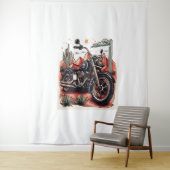 Tenture Moto dans le désert Cactus Western Set (En situation)