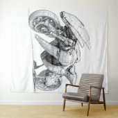 Tenture Moto Sci-Fi - Alien (En situation (horizontale))