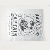 Tenture Motor Boat Captain Funny Pontoon Boating (Devant (Horizontal))