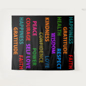 Tenture Mots positifs (Devant (Horizontal))