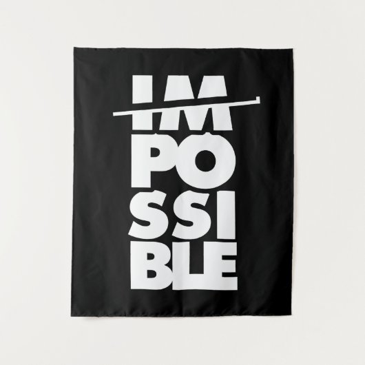 Tenture Mots possibles Impossible, motivation (Devant)