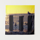 Tenture Mouettes au bord de l'eau (Devant (Horizontal))