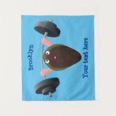 Tenture Moule amusante travaillant sur l'illustration de d (Devant)