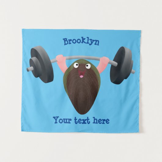 Tenture Moule amusante travaillant sur l'illustration de d (Devant (Horizontal))