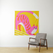 Tenture Moustaches endormies (En situation)