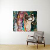 Tenture Moutons sur un arc-en-ciel Couleur Doughnut flotta (En situation (horizontale))