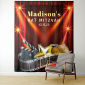 Tenture MOVIE STAR HOLLYWOOD Bat Mitzvah Invitation (En situation)