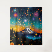 Tenture Mt. Rainier Starry Sky (Devant)