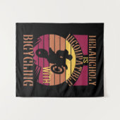 Tenture MTB - La mélancolie est incompatible (Devant (Horizontal))