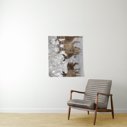 Tenture Mule Deer Wyoming (En situation)