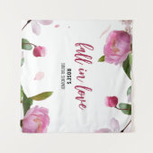 Tenture Multi Floral Mariage Shower Tombez amoureux (Devant (Horizontal))