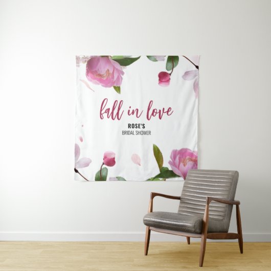 Tenture Multi Floral Mariage Shower Tombez amoureux (En situation)
