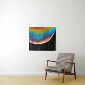 Tenture Multicolored planet fluid painting (En situation (horizontale))
