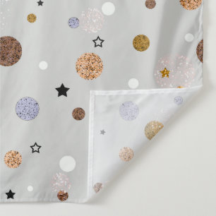 Tenture Multicolored polka dots on gray.