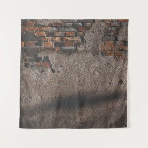 Tenture Mur avec briques cassées
