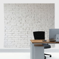Mur de briques blanches peintes rustique vintage r
