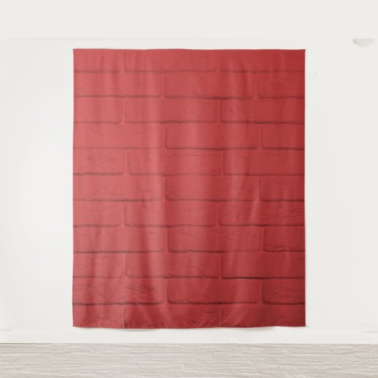 Tenture mur de briques rouges (Devant)