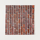 Tenture Mur de briques rouges maçonnerie de pierres (Devant (Horizontal))